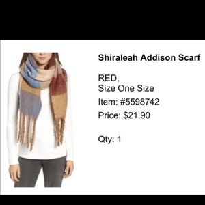 Nordstrom cozy multicolored scarf